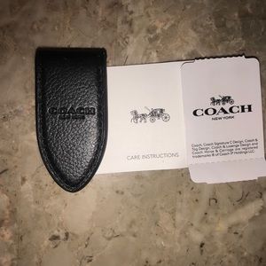 Brand New COACH Men’s Leather Money Clip